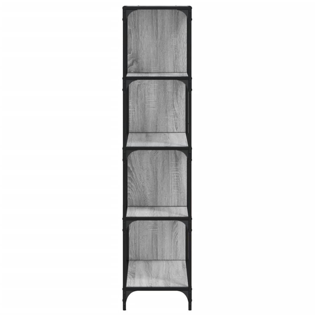 Regal za knjige s 4 razine boja hrasta 139x33,5x149 cm drveni