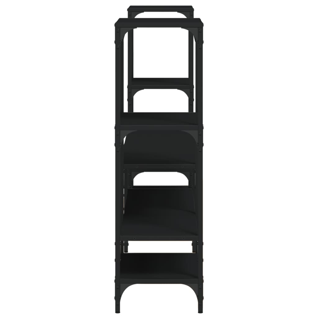 TV ormarić crni 206,5 x 28,5 x 95 cm od konstruiranog drva