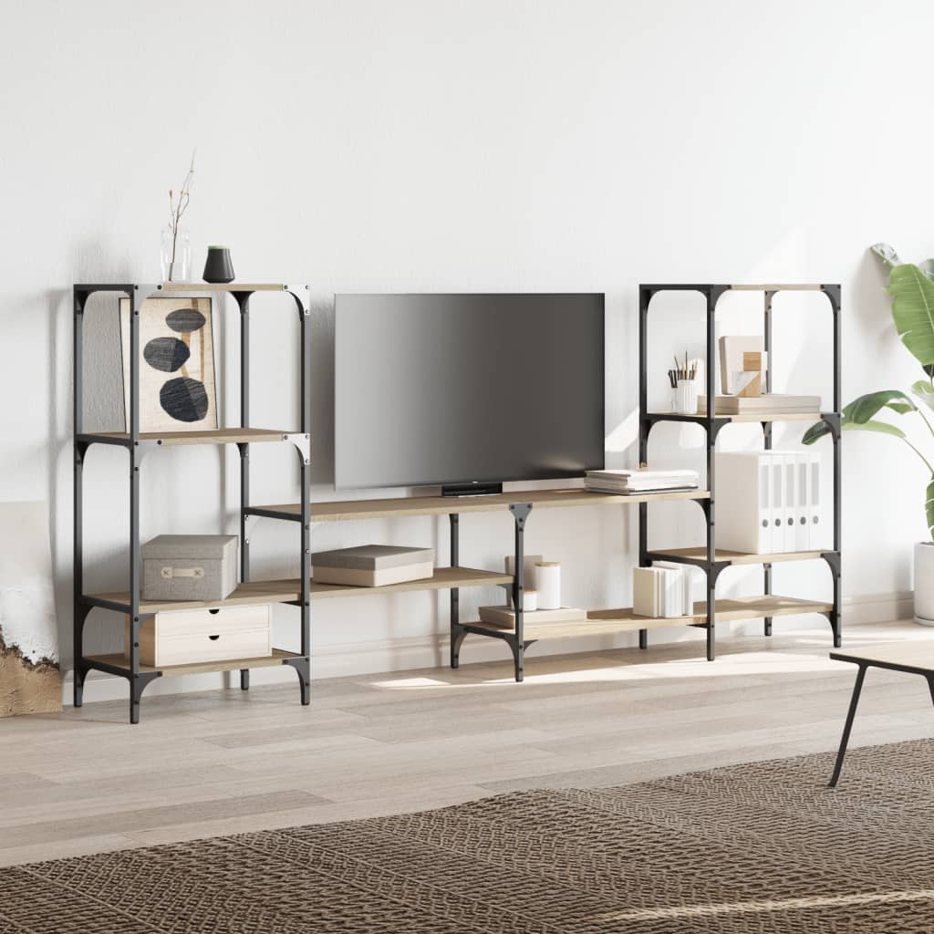 TV ormarić boja hrasta sonome 206,5x28,5x95cm konstruirano drvo