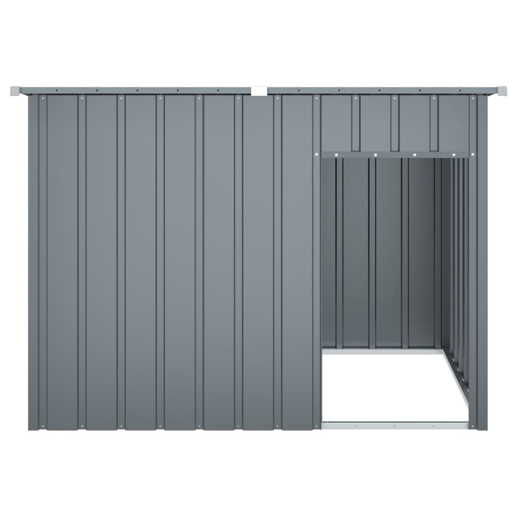 Kućica za pse s krovom antracit 153x91x110 cm pocinčani čelik