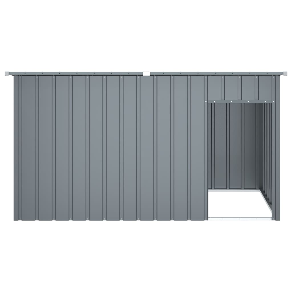 Kućica za pse s krovom antracit 196x91x110 cm pocinčani čelik