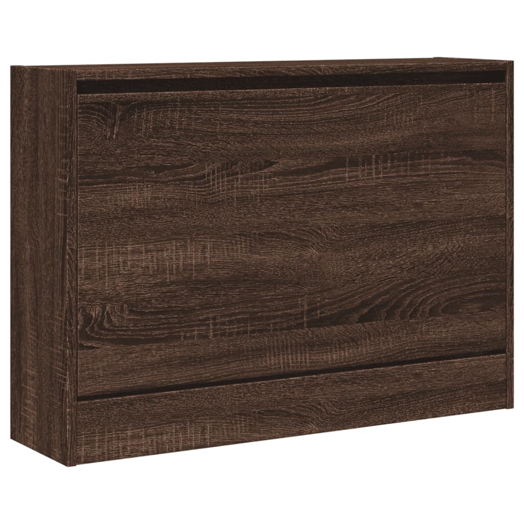 Ormarić za cipele boja hrasta 80x21x57 cm konstruirano drvo
