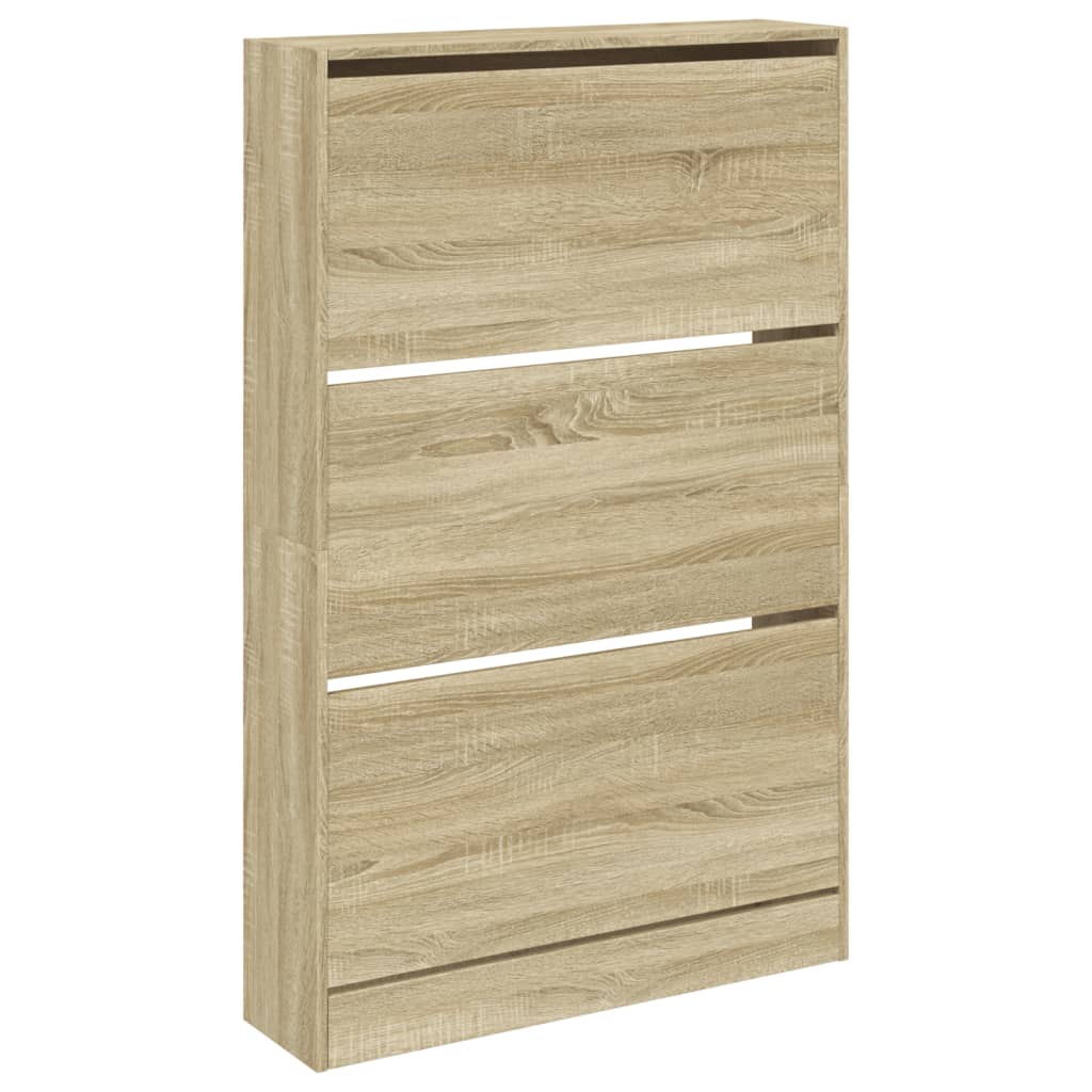 Ormarić za cipele boja hrasta 80x21x125,5 cm konstruirano drvo