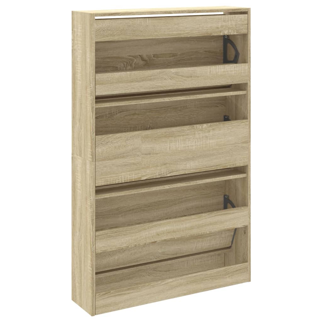 Ormarić za cipele boja hrasta 80x21x125,5 cm konstruirano drvo