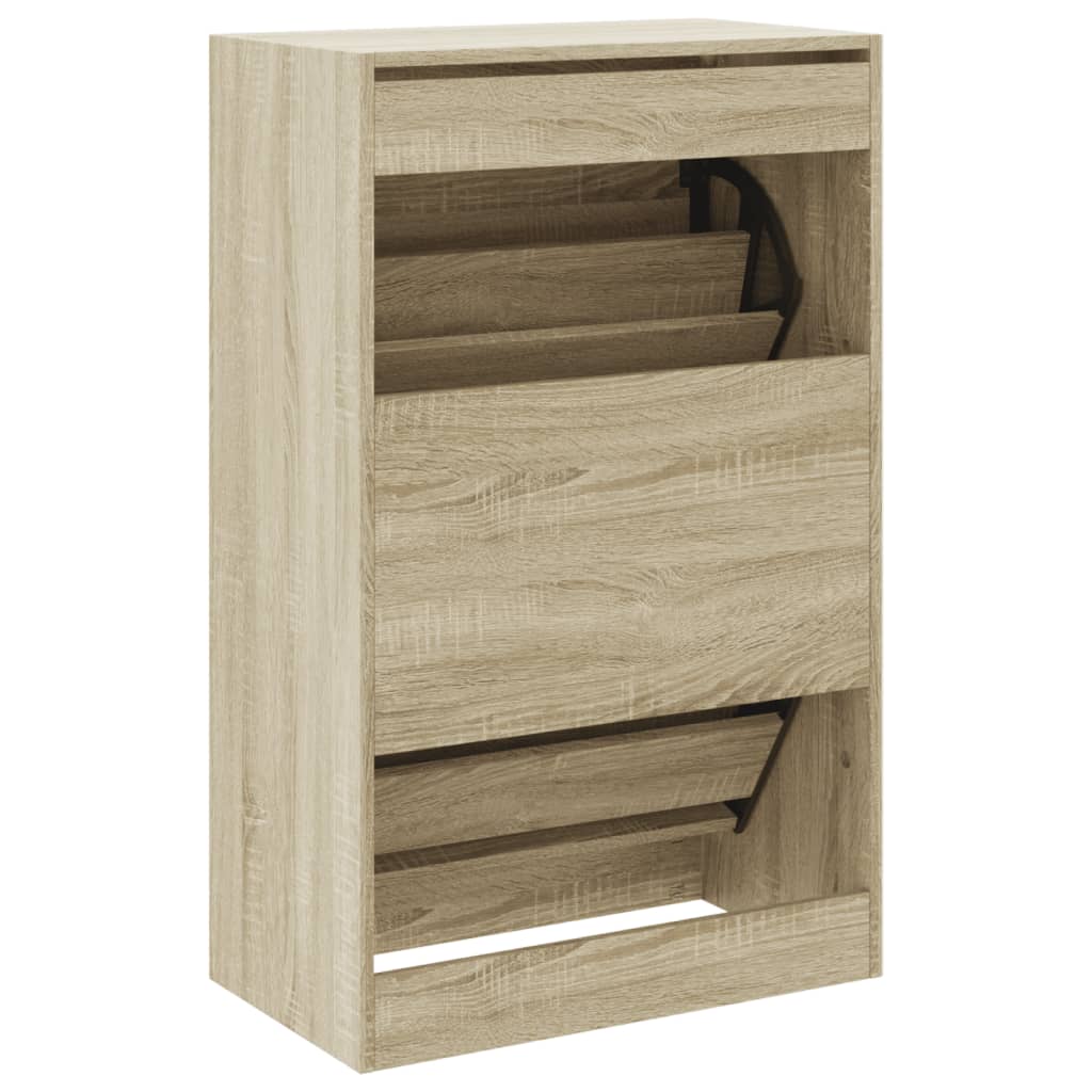 Ormarić za cipele boja hrasta 60x34x96,5 cm konstruirano drvo