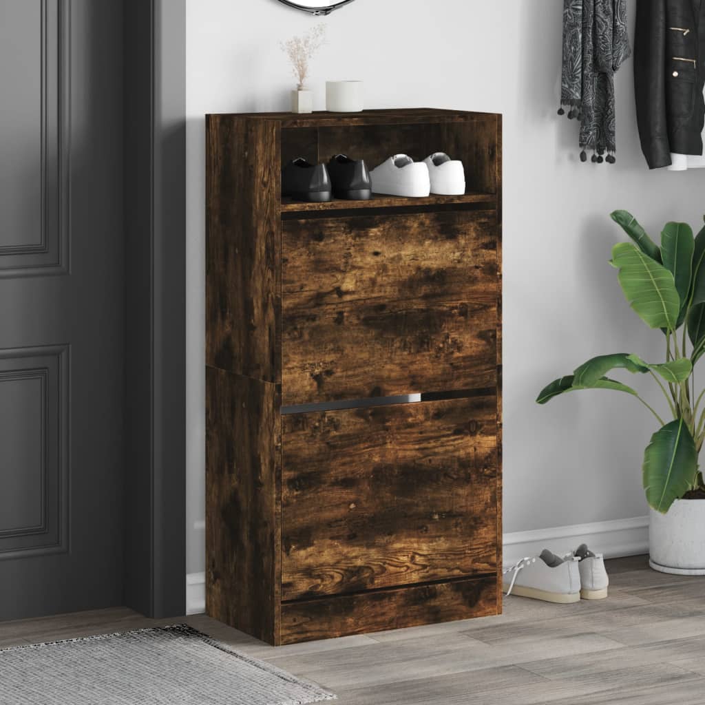 Ormarić za cipele boja hrasta 60x34x116 cm konstruirano drvo