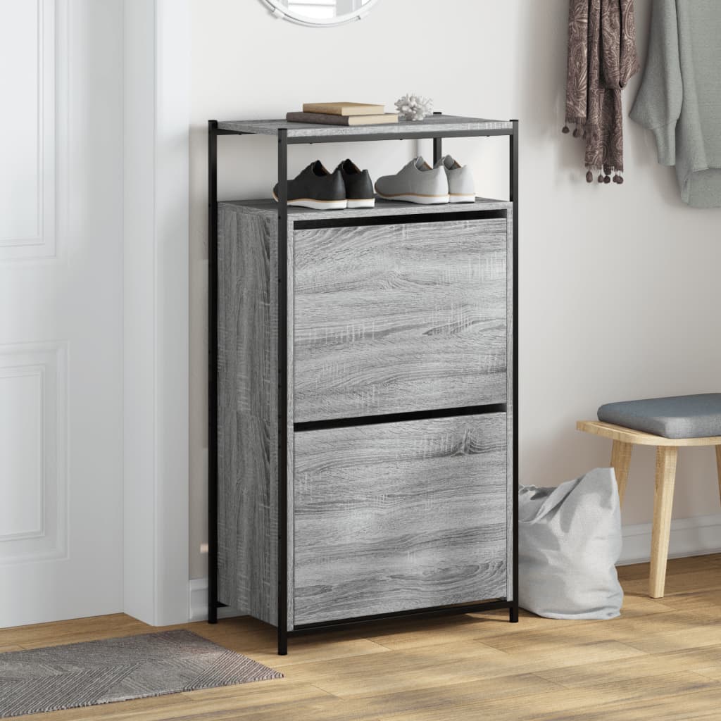 Ormarić za cipele boja hrasta 60x34x112 cm konstruirano drvo