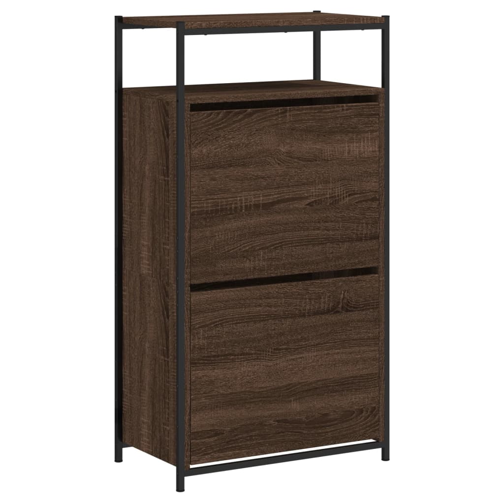 Ormarić za cipele boja hrasta 60x34x112 cm konstruirano drvo