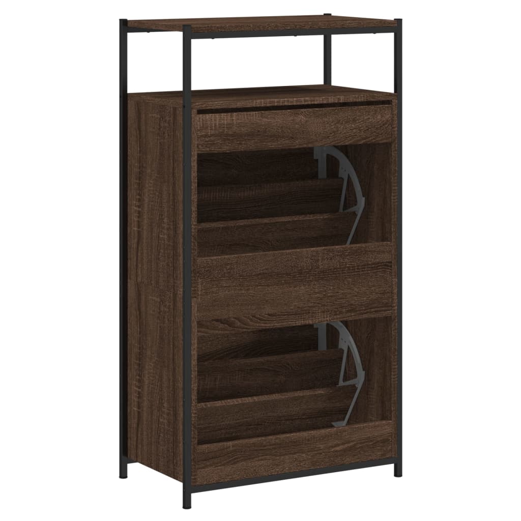 Ormarić za cipele boja hrasta 60x34x112 cm konstruirano drvo