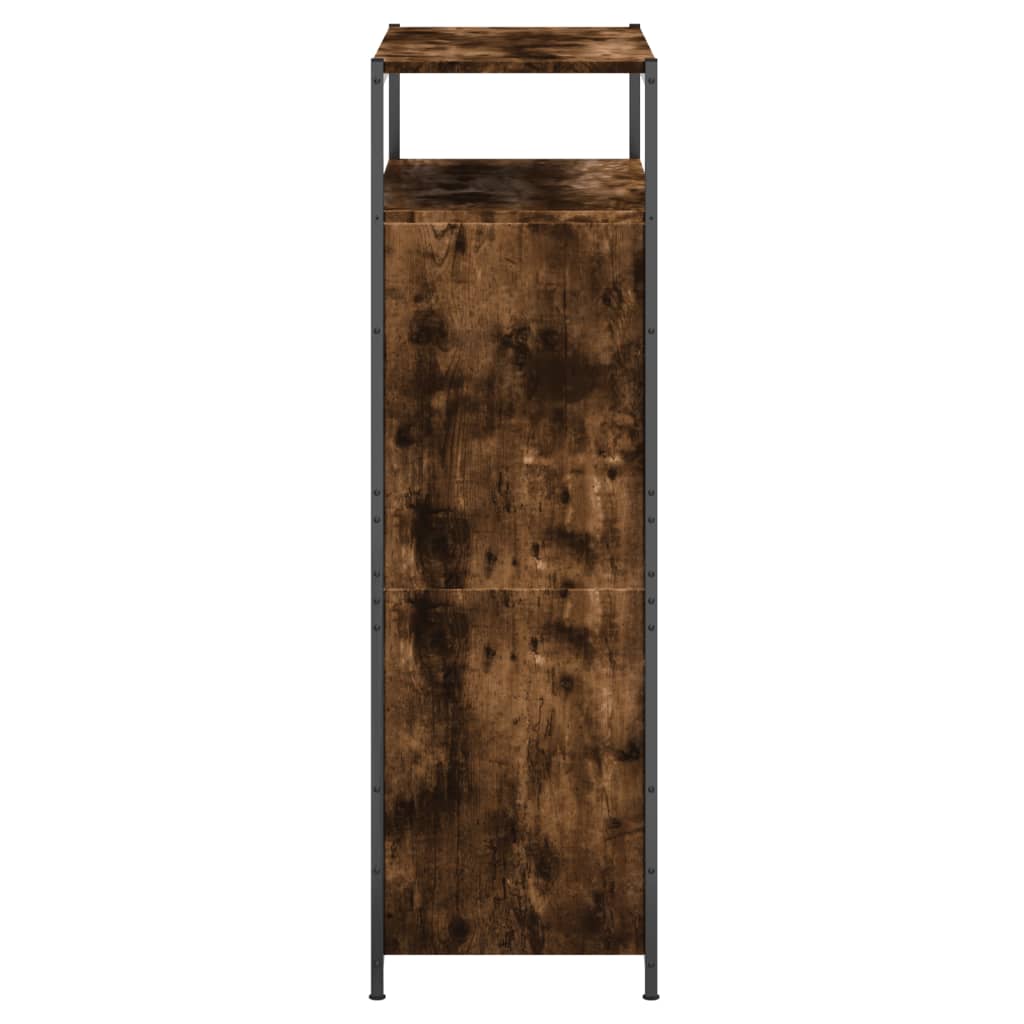 Ormarić za cipele dimljeni hrast 75x34x112 cm konstruirano drvo