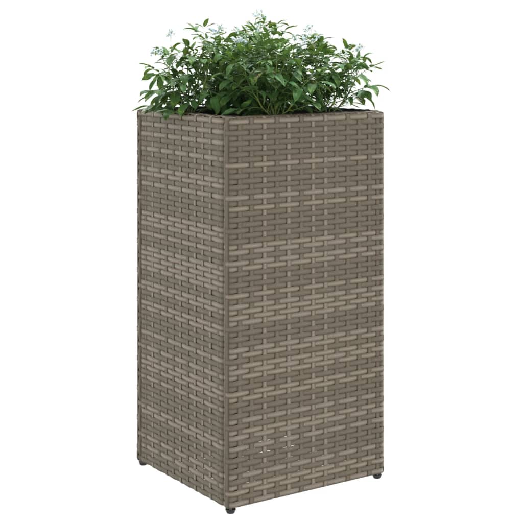 Vrtna sadilica siva 30 x 30 x 60 cm od poliratana