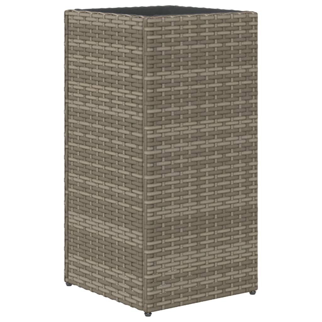 Vrtna sadilica siva 30 x 30 x 60 cm od poliratana