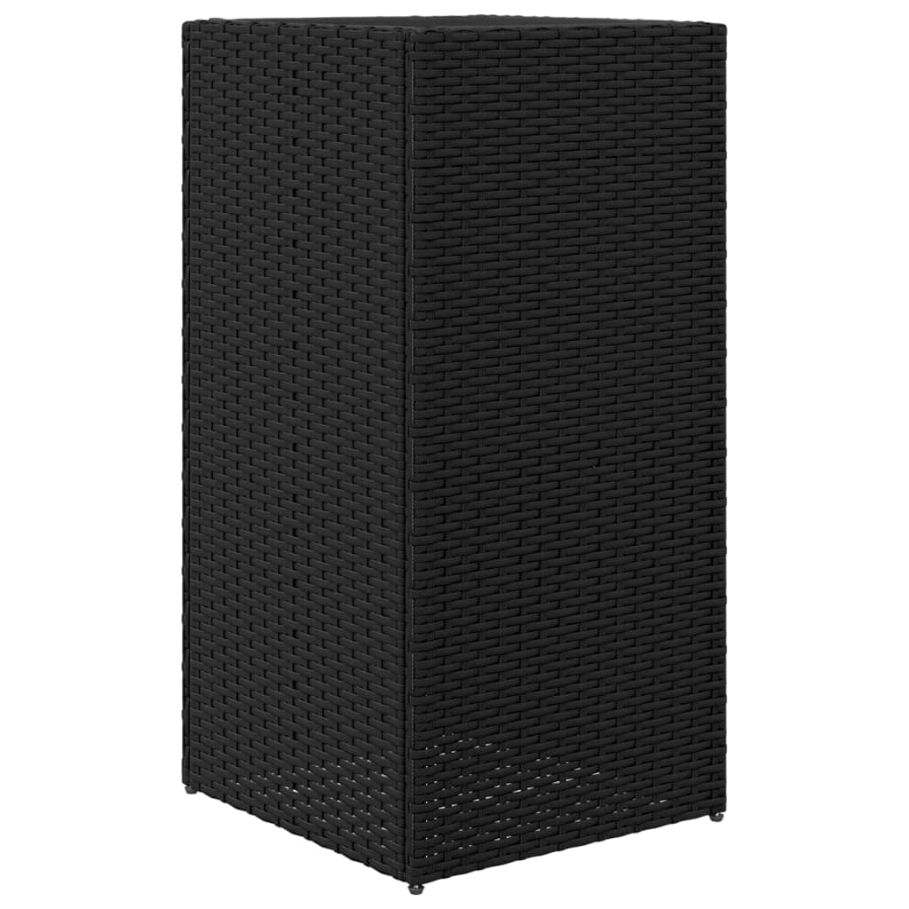 Vrtna sadilica crna 40 x 40 x 80 cm od poliratana