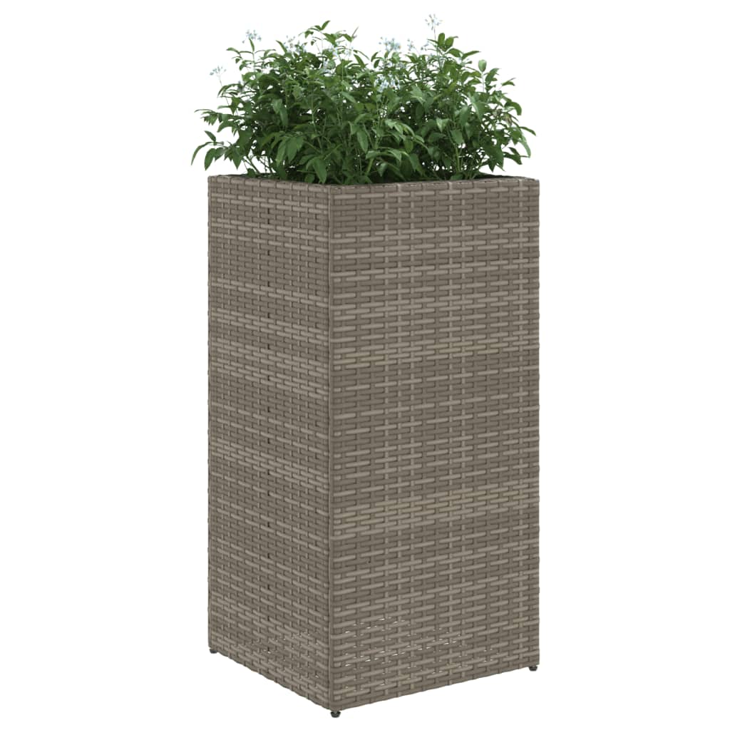 Vrtna sadilica siva 40 x 40 x 80 cm od poliratana