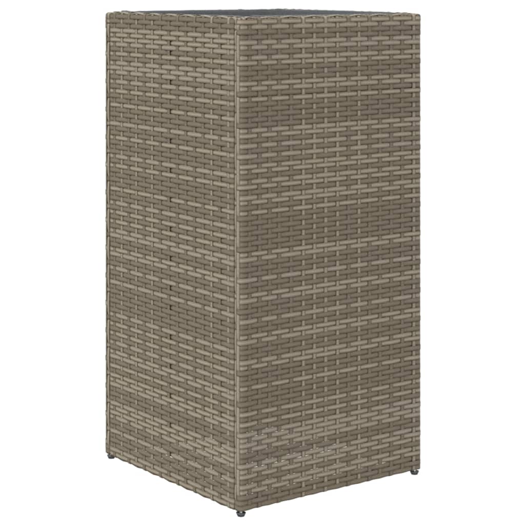 Vrtna sadilica siva 40 x 40 x 80 cm od poliratana