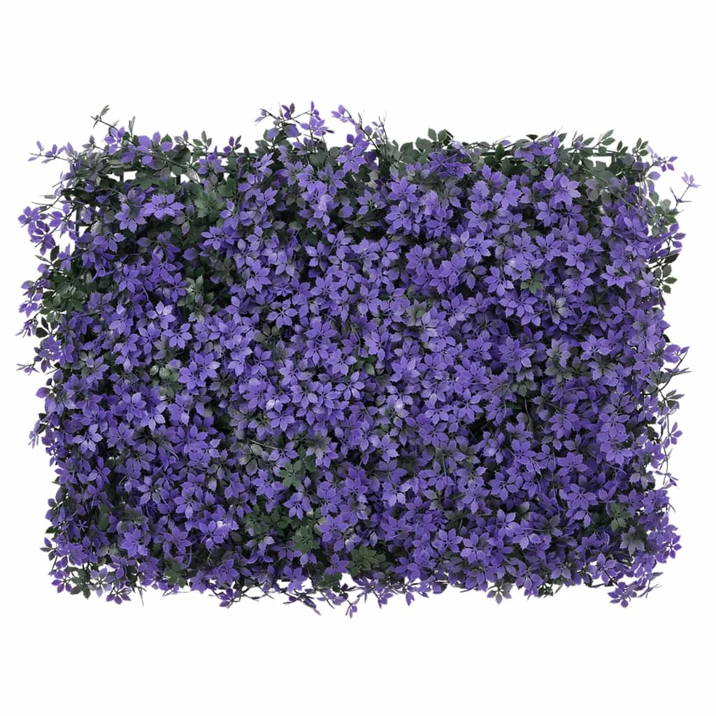 Ograda od umjetnog lišća 24 kom ljubičasta 40 x 60 cm