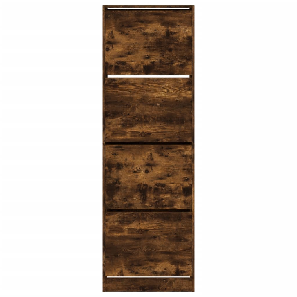 Ormarić za cipele s 4 ladice boja hrasta 60 x 34 x 187,5 cm
