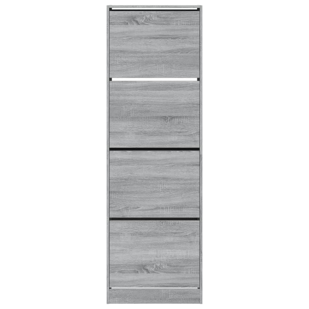 Ormarić za cipele s 4 ladice siva boja hrasta 60x34x187,5 cm