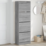 Ormarić za cipele s 4 ladice siva boja hrasta 60x34x187,5 cm