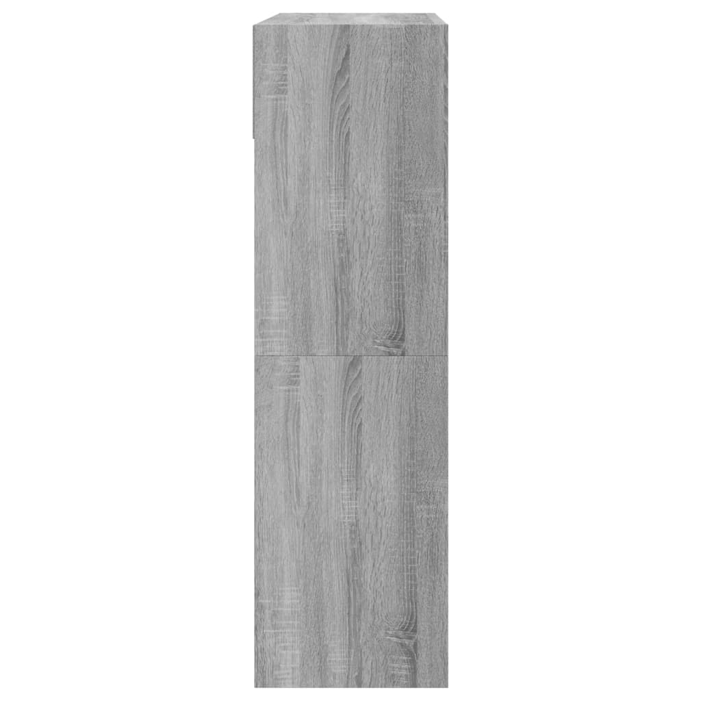Ormarić za cipele s 2 ladice siva boja hrasta 80 x 34 x 116 cm