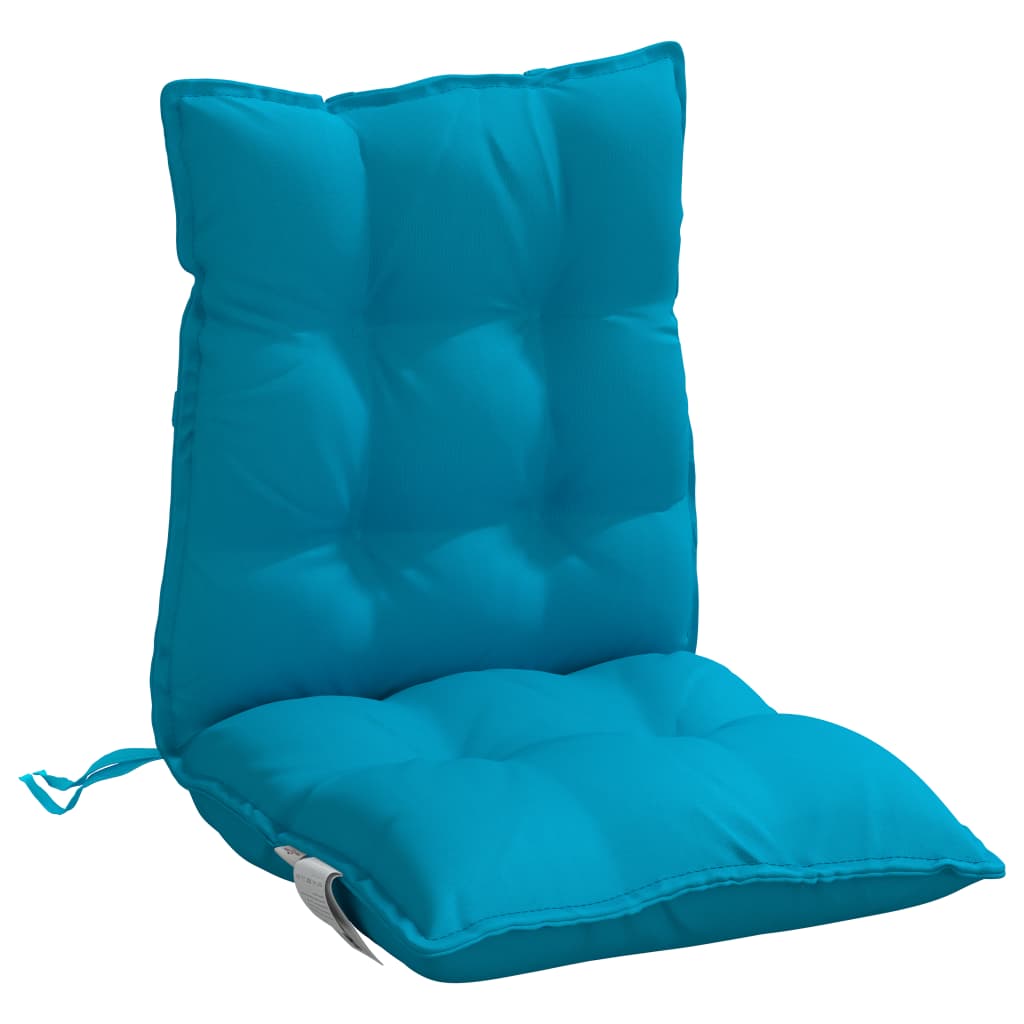 Jastuci za stolicu s niskim naslonom 2 kom svjetloplavi tkanina