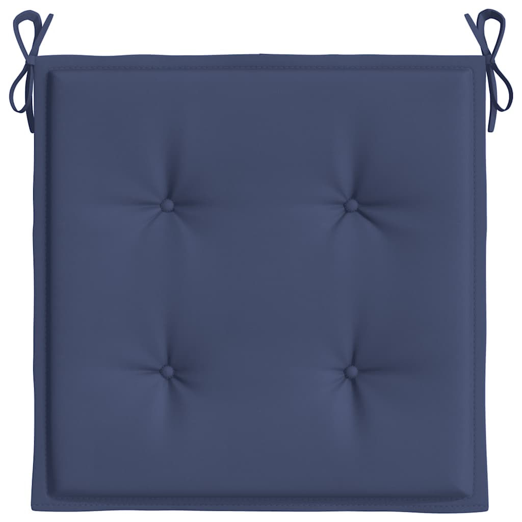 Jastuci za palete 2 kom modri 40x40x4 cm od tkanine Oxford
