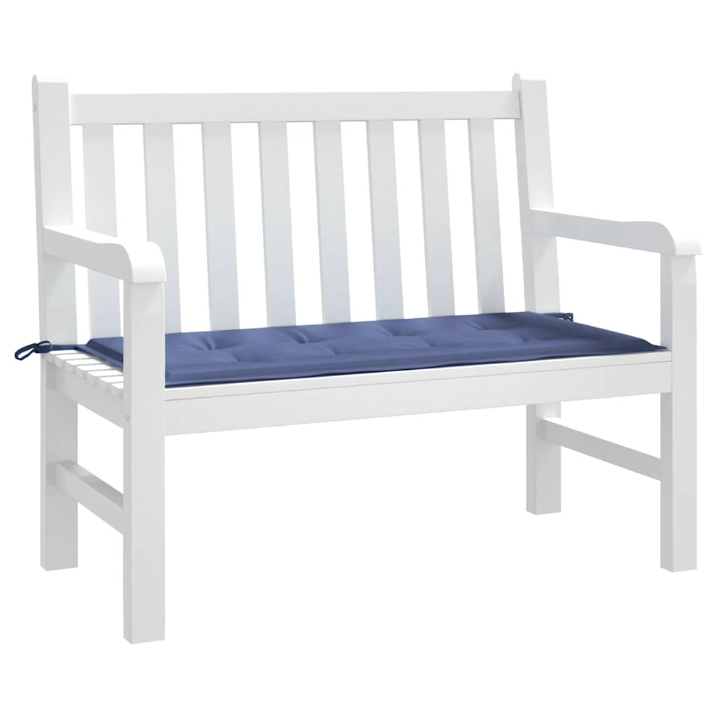 Jastuk za vrtnu klupu modri 100x50x4 cm od tkanine Oxford