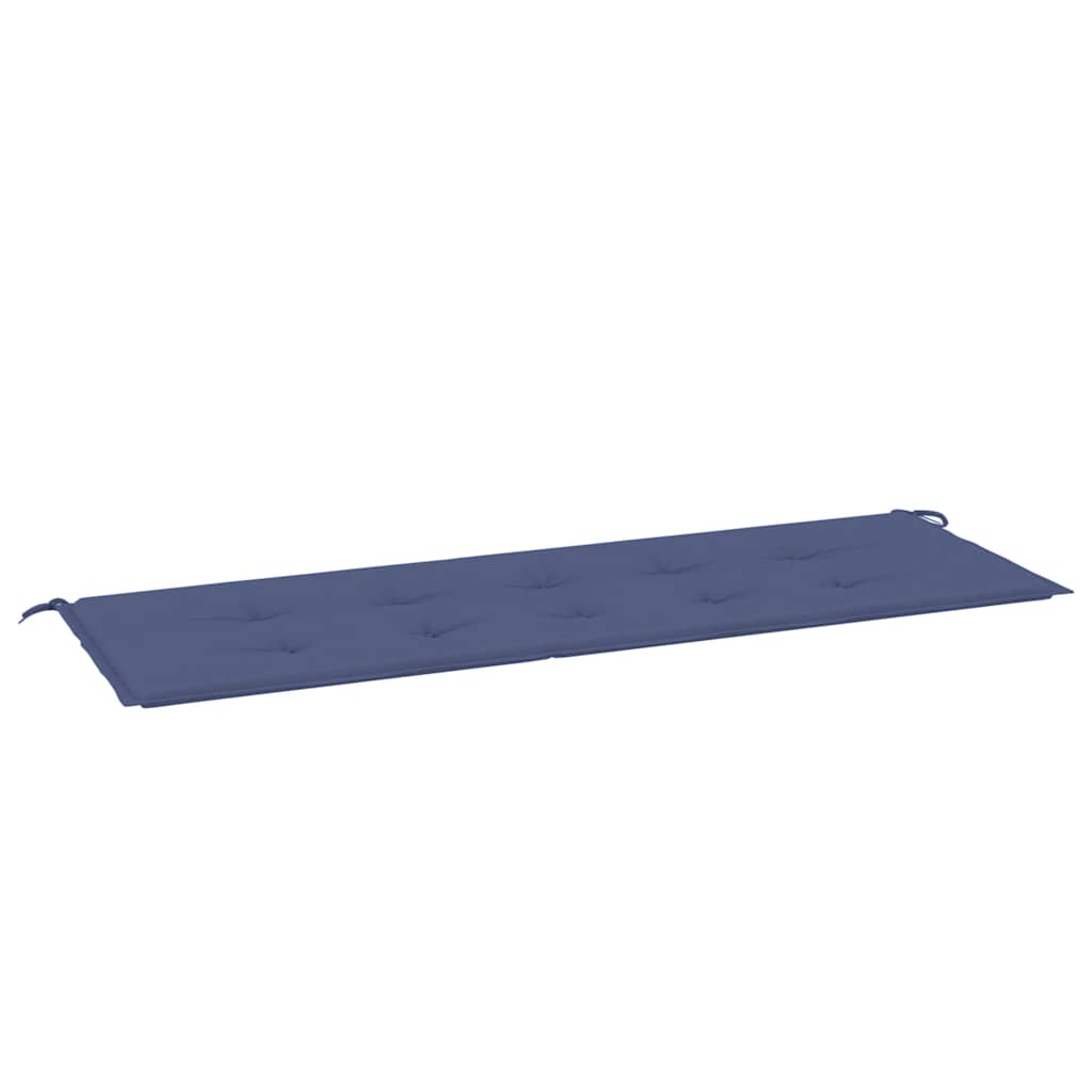 Jastuk za vrtnu klupu modri 150x50x4 cm od tkanine Oxford