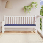 Jastuk za vrtnu klupu modri 200x50x4 cm od tkanine Oxford