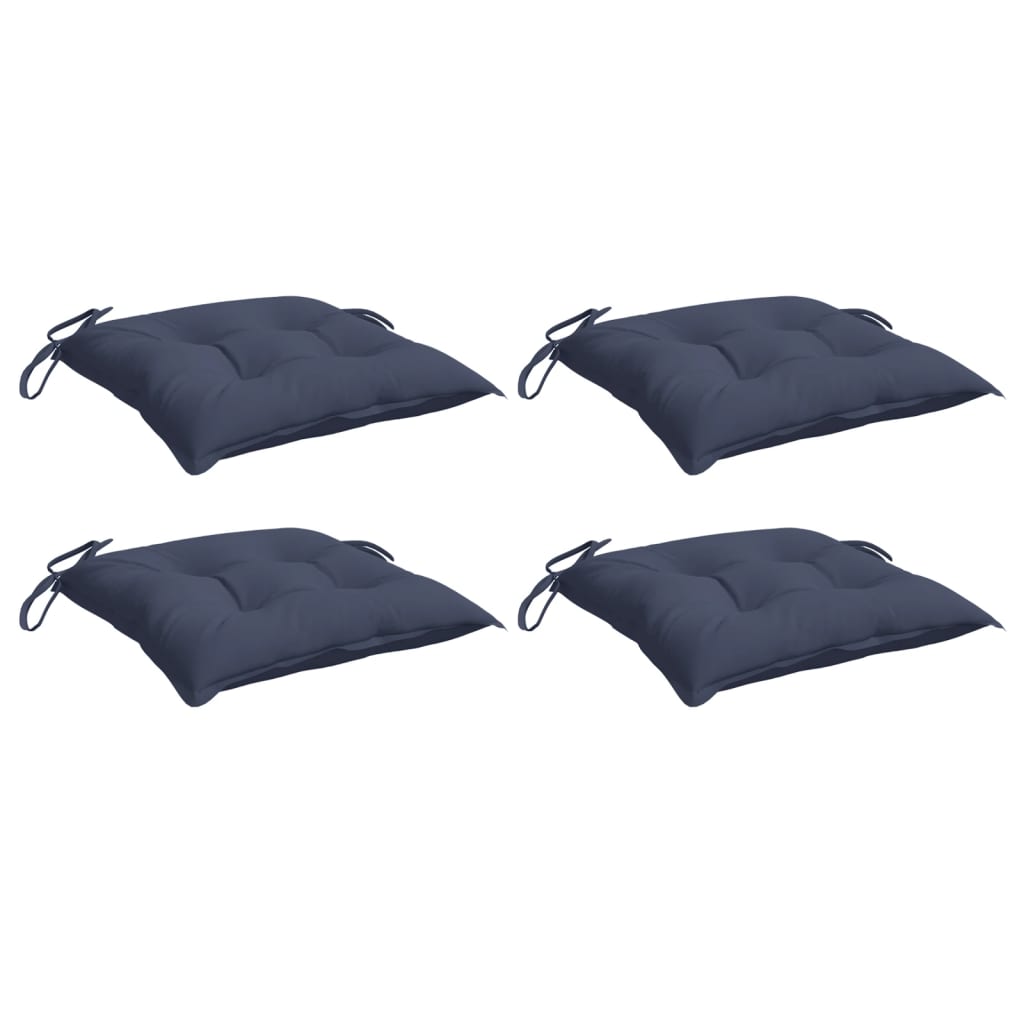 Jastuci za stolice 4 kom modri 50 x 50 x 7 cm od tkanine Oxford