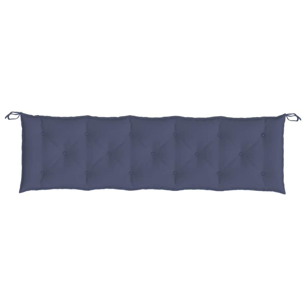 Jastuk za vrtnu klupu modri 180x50x7 cm tkanine Oxford