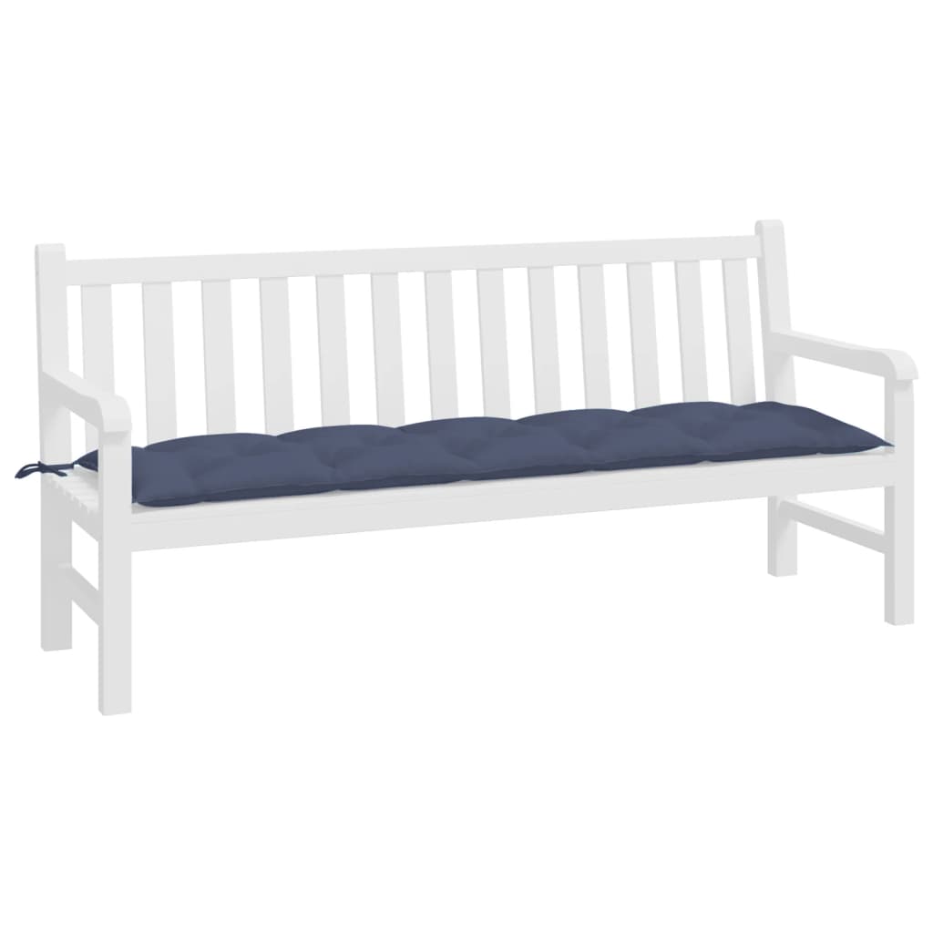 Jastuk za vrtnu klupu modri 180x50x7 cm tkanine Oxford