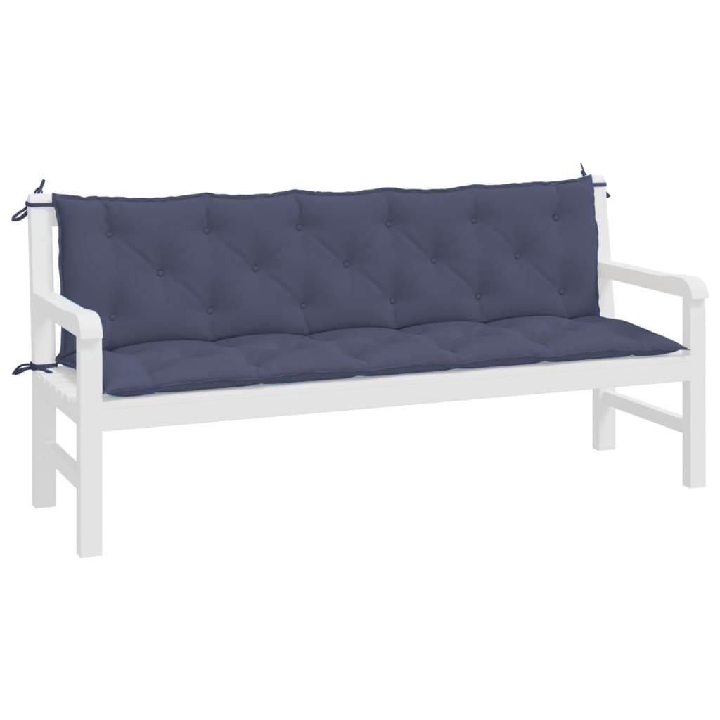 Jastuci za vrtnu klupu 2 kom modri 180x50x7cm od tkanine Oxford