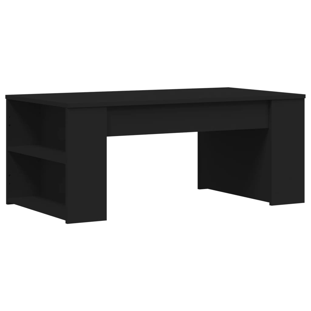 Stolić za kavu crni 102 x 55 x 42 cm od konstruiranog drva
