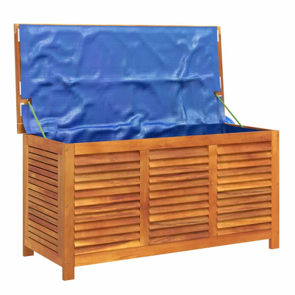 Vrtna kutija za pohranu s rešetkama 113x50x56 cm drvo bagrema