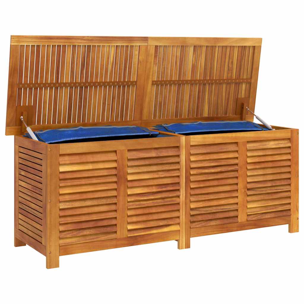 Vrtna kutija za pohranu s rešetkama 150x50x56 cm drvo bagrema