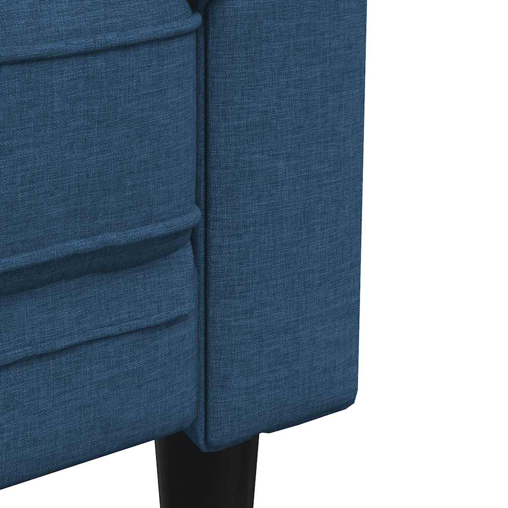 Trosjed Chesterfield plavi od tkanine