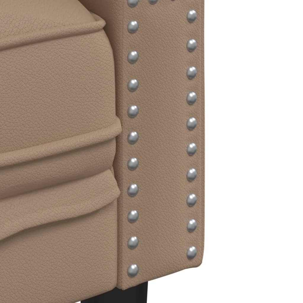 Chesterfield sofa fotelja cappuccino umjetna koža