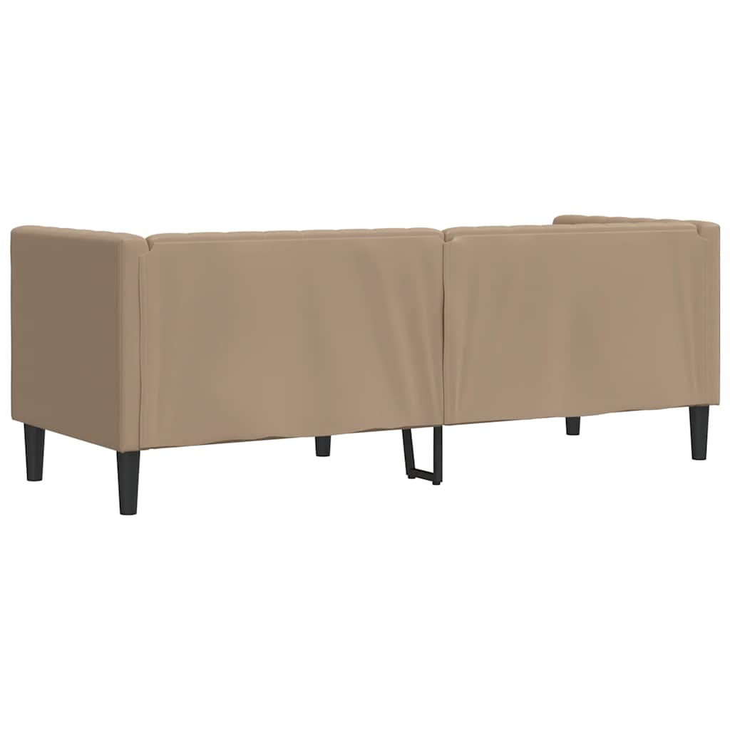 Chesterfield sofa za 3 osobe, cappuccino, umjetna koža