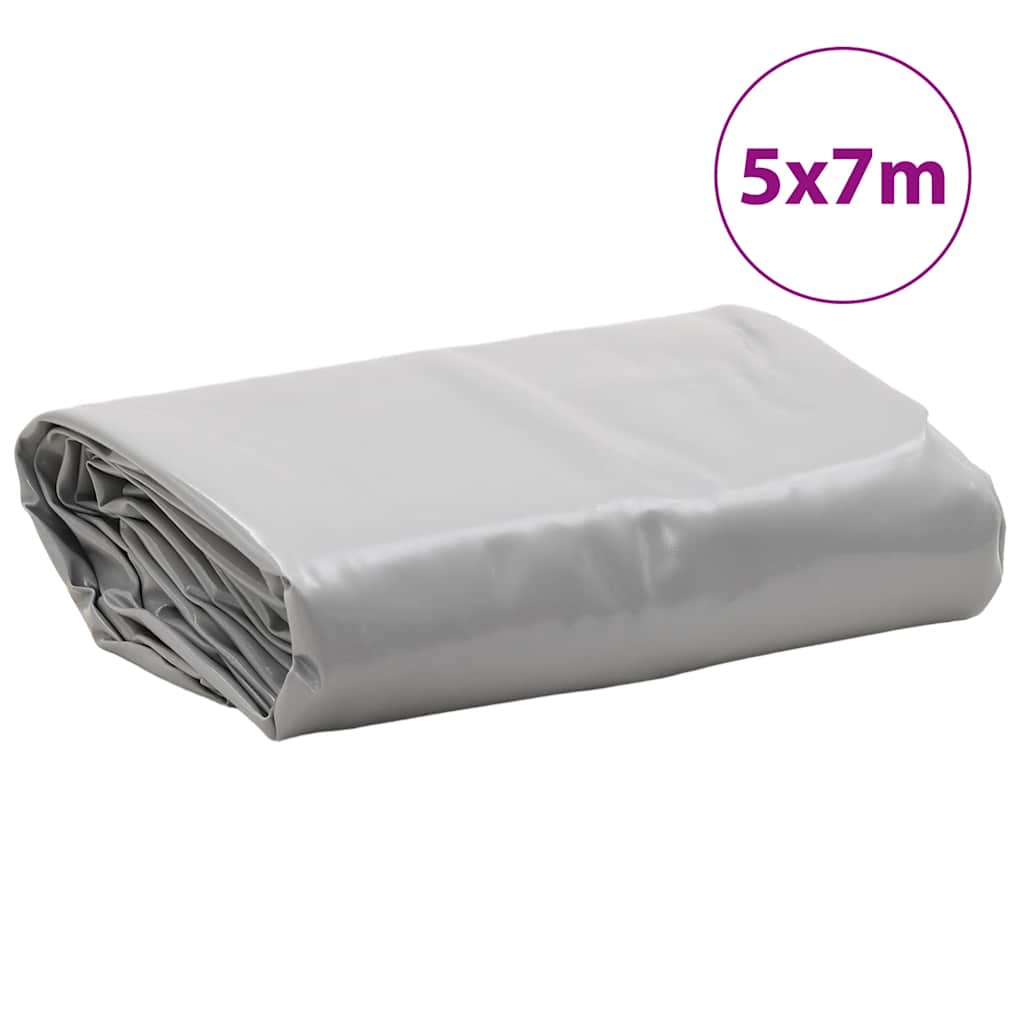 Cerada siva 5 x 7 m 650 g/m²