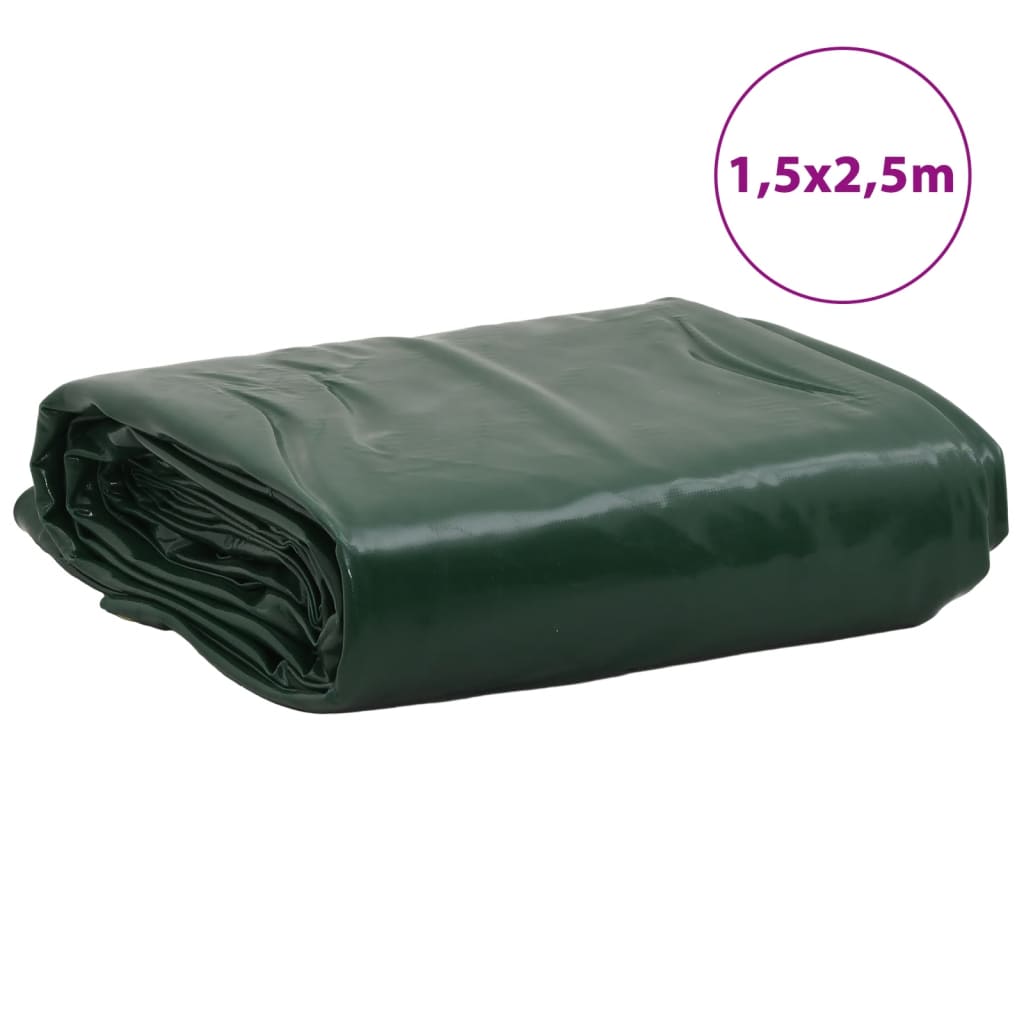 Cerada zelena 1,5x2,5 m 650 g/m²