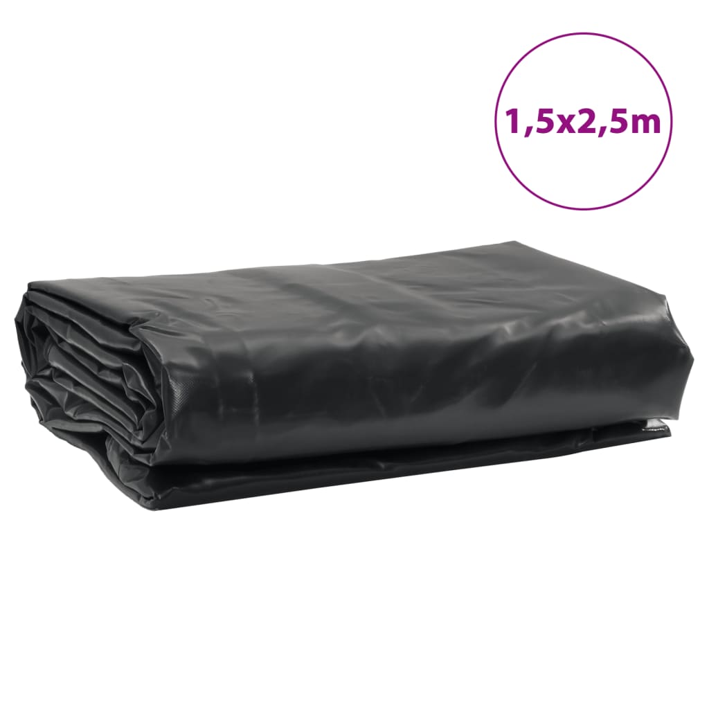 Cerada crna 1,5x2,5 m 650 g/m²