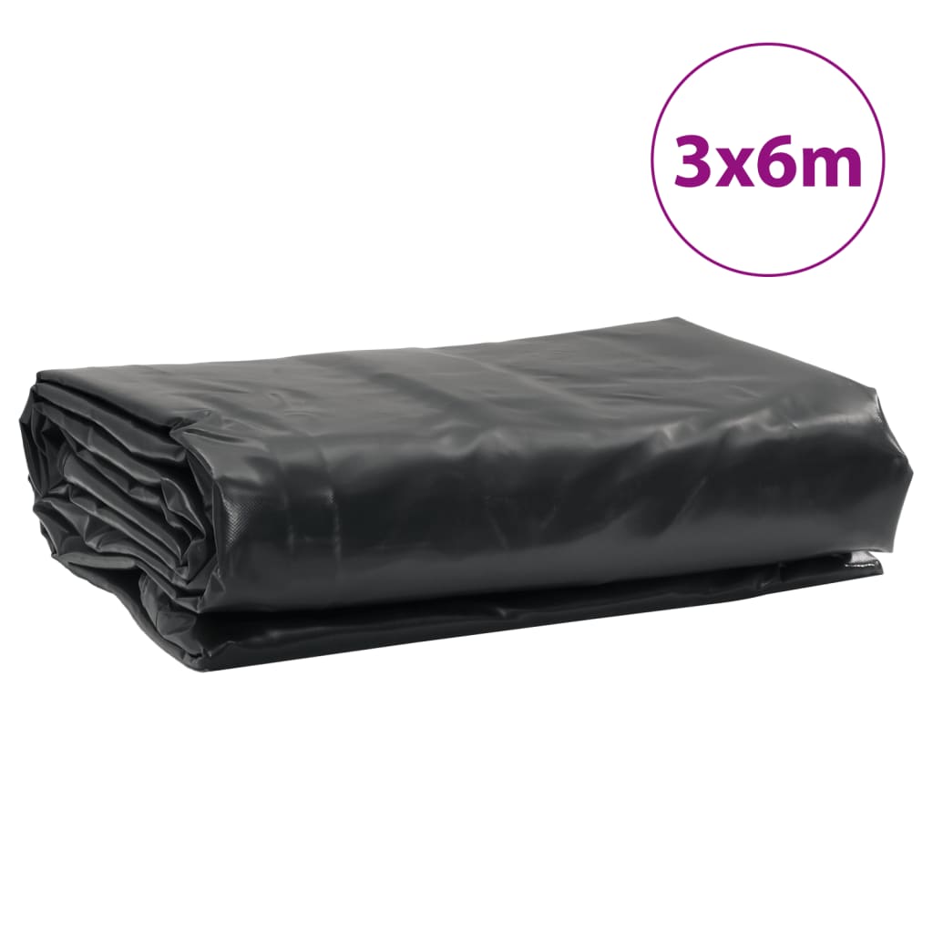 Cerada antracit 3x6 m 650 g/m²