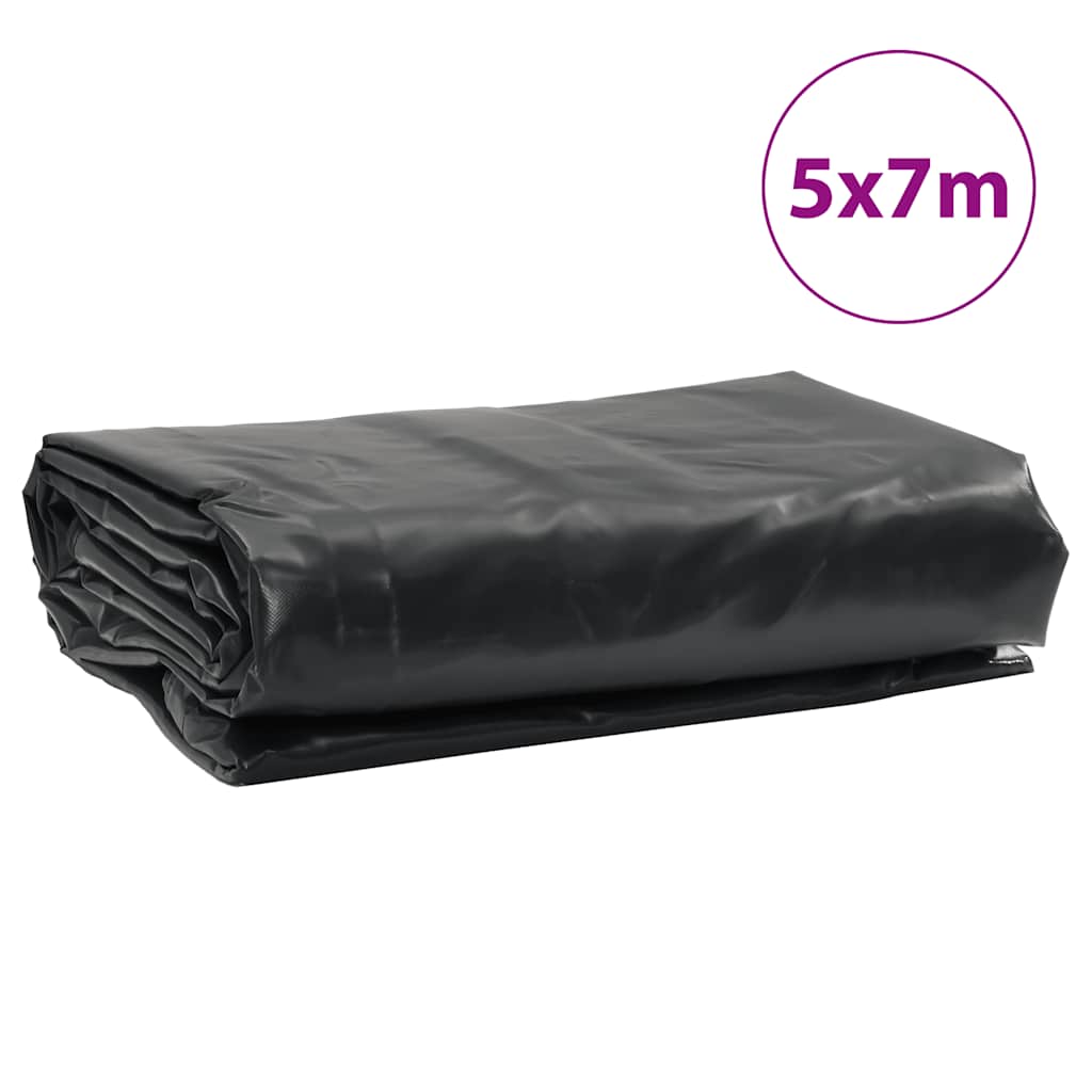 Cerada antracit 5x7 m 650 g/m²
