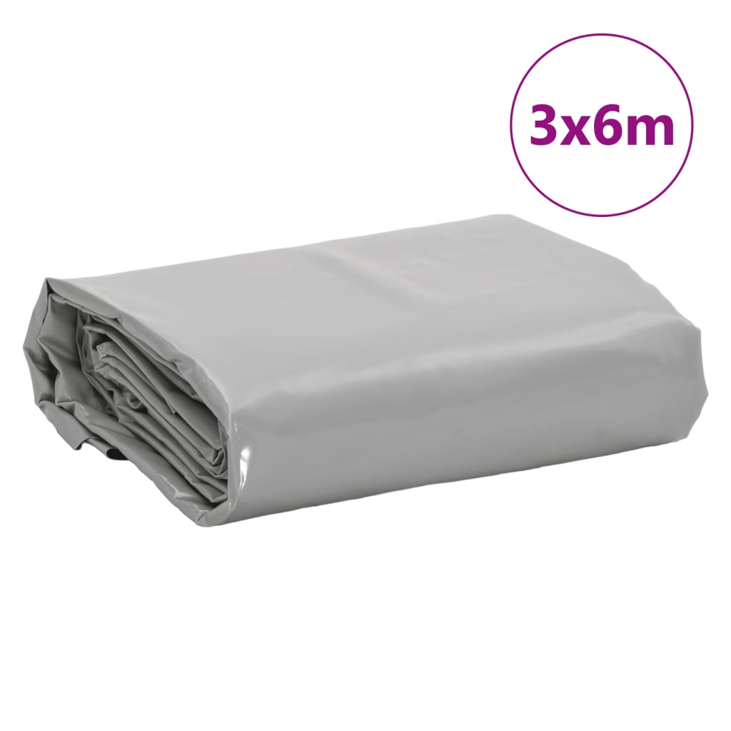 Cerada siva 3 x 6 m 650 g/m²