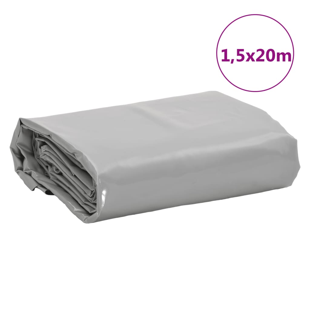 Cerada siva 1,5 x 20 m 650 g/m²