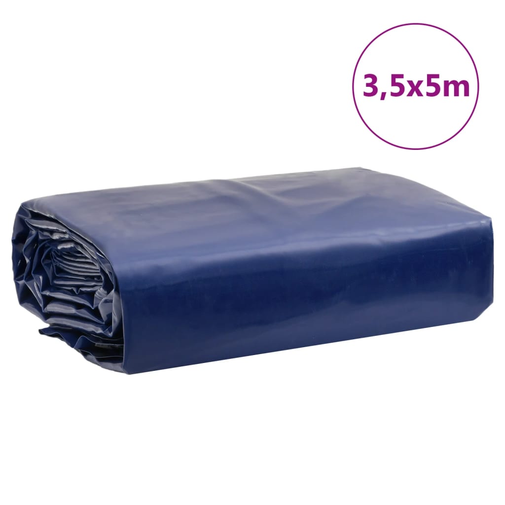 Cerada plava 3,5 x 5 m 650 g/m²