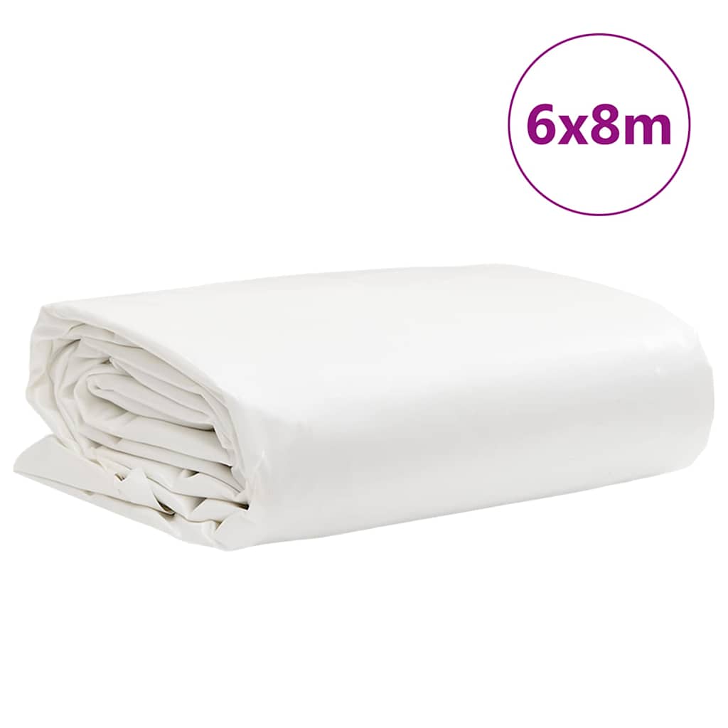 Cerada bijela 6 x 8 m 650 g/m²