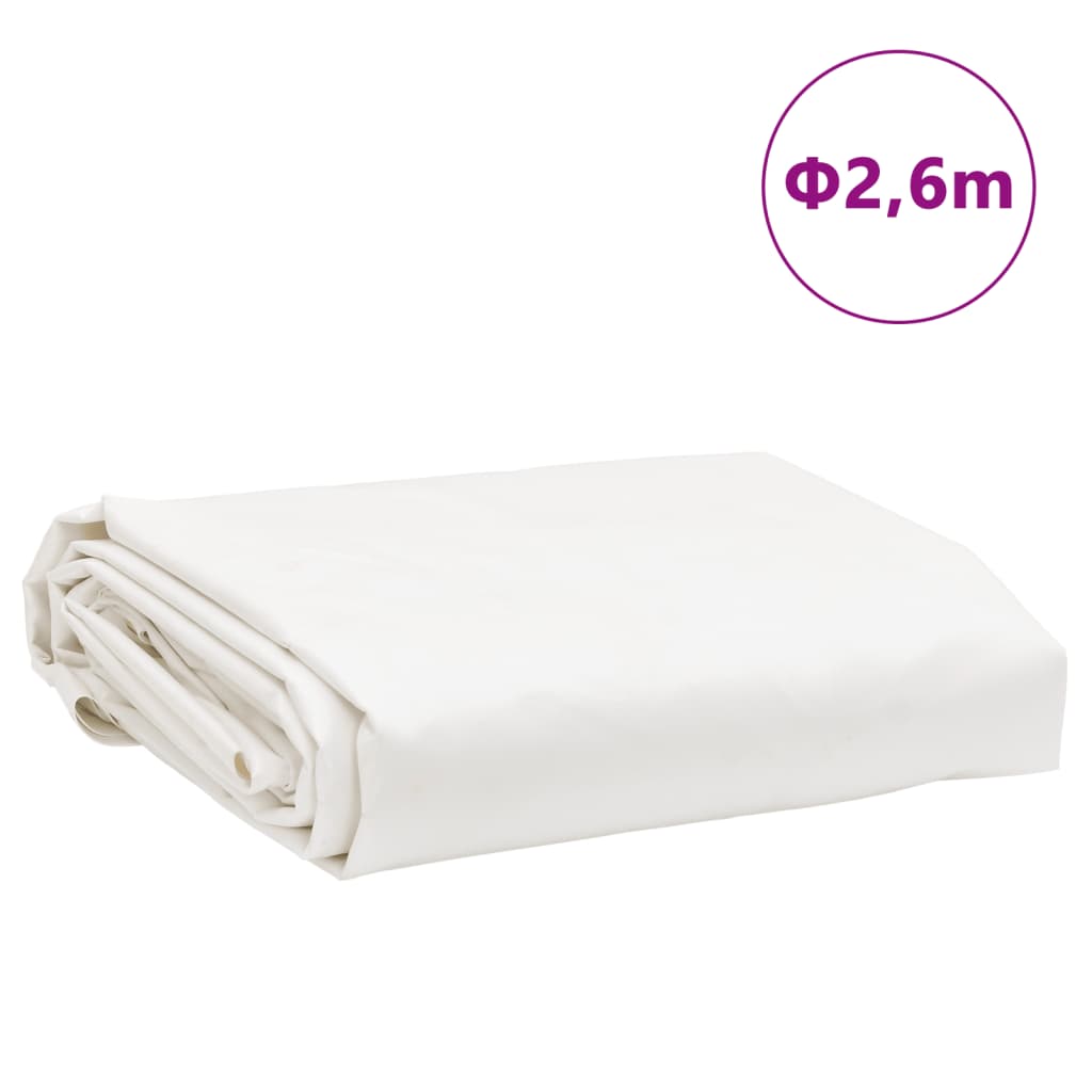 Cerada bijela Ø 2,6 m 650 g/m²