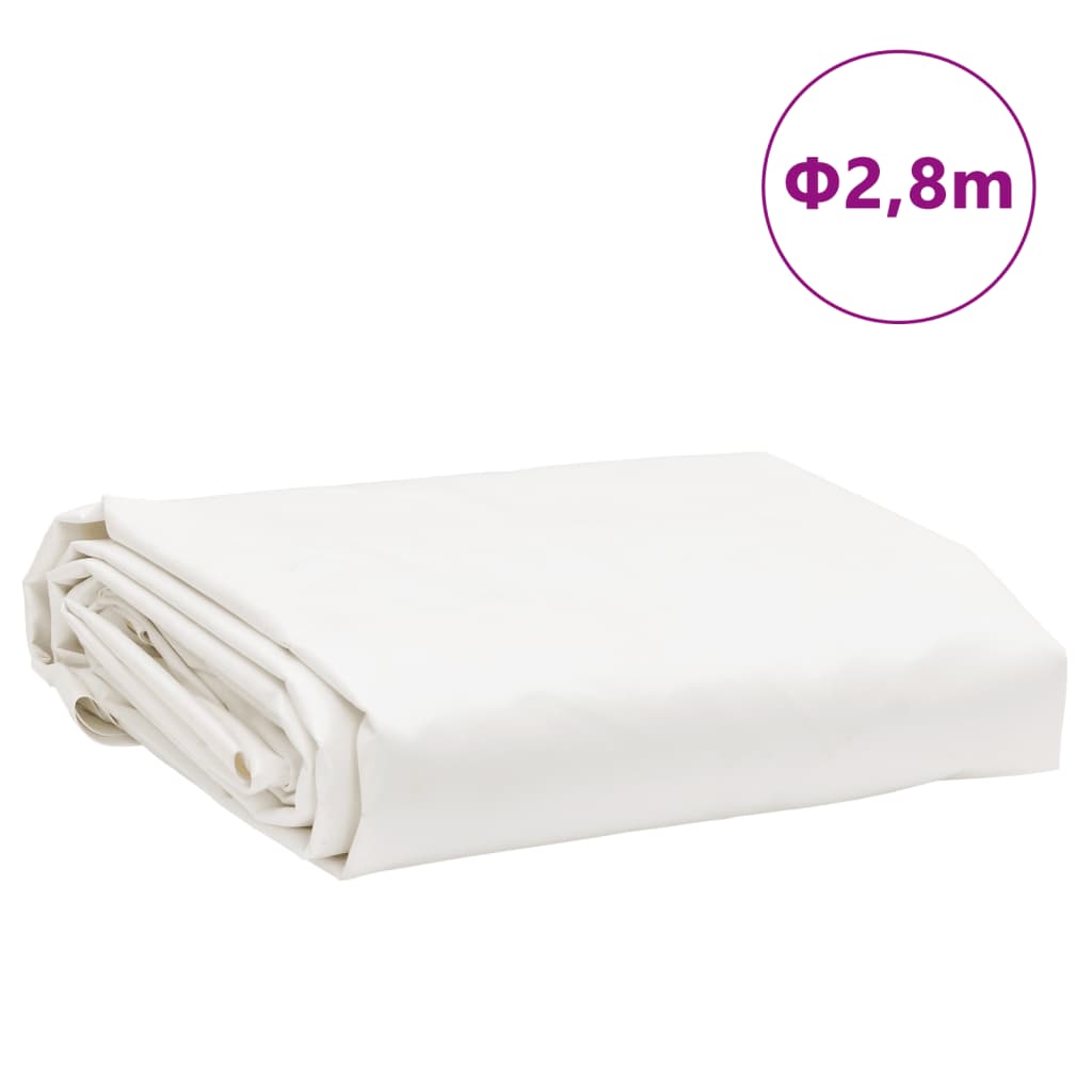 Cerada bijela Ø 2,8 m 650 g/m²